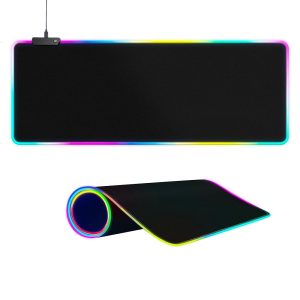 Prolonged RGB Gaming Mouse Pad – 15 Lighting Modes with Contact Management, Mushy Non-Slip Rubber Base for Players and Esports Professionals, 31.5 x 11.8 inches