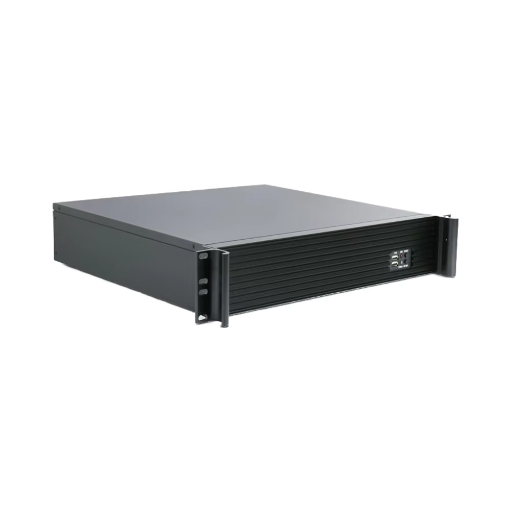 Excessive-High quality 2U380A 2U Server Chassis – Aluminum PC Tower for ATX Motherboards, 19.6″ x 9.6″, with USB Ports