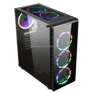 Prime Funds-Pleasant Glass PC Gaming Case with Over 6 RGB Followers